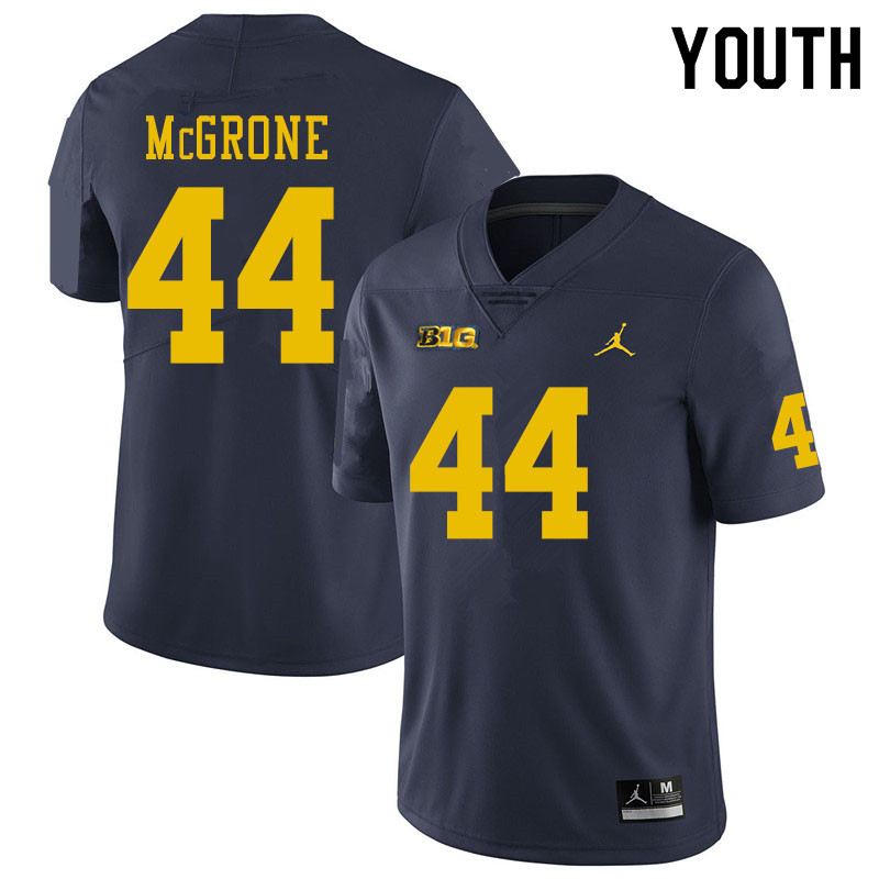 Youth #44 Cameron McGrone Michigan Wolverines College Football Jerseys Sale-Navy